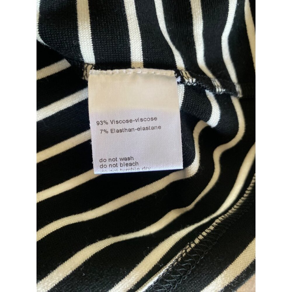 Akris Punto Black and White Short Sleeved Knit Top XS - Picture 5 of 6